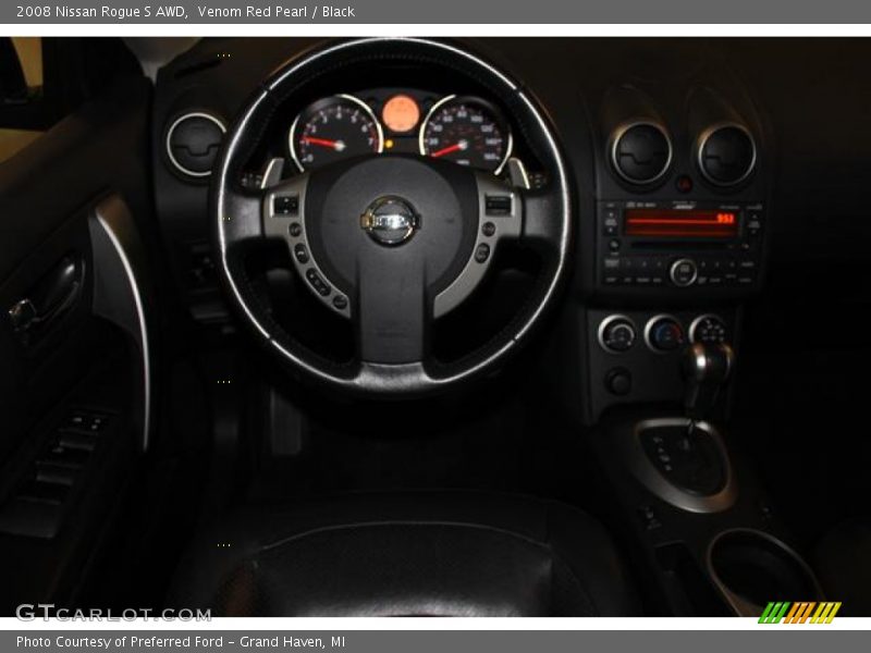 Venom Red Pearl / Black 2008 Nissan Rogue S AWD