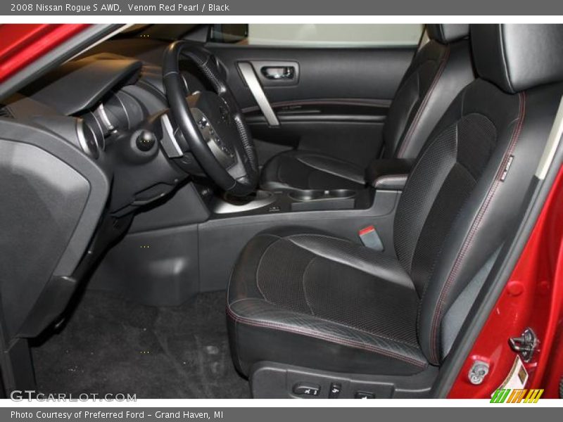 Venom Red Pearl / Black 2008 Nissan Rogue S AWD