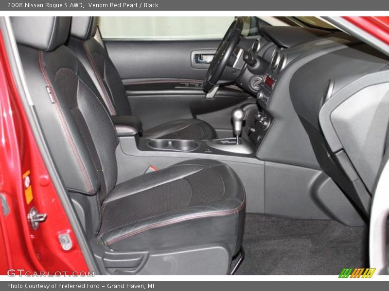 Venom Red Pearl / Black 2008 Nissan Rogue S AWD