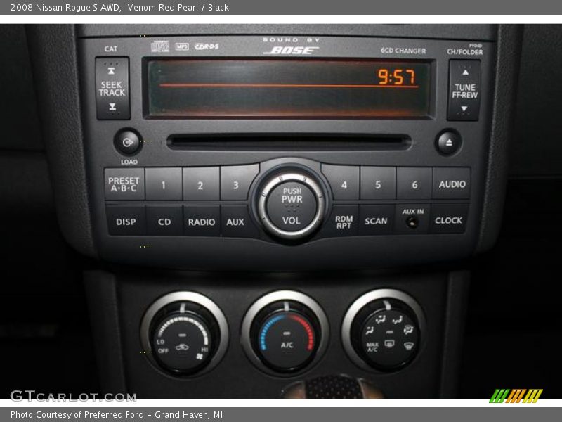 Venom Red Pearl / Black 2008 Nissan Rogue S AWD
