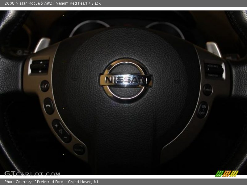 Venom Red Pearl / Black 2008 Nissan Rogue S AWD