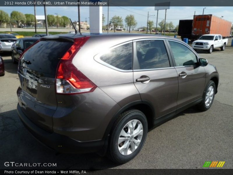 Urban Titanium Metallic / Beige 2012 Honda CR-V EX 4WD