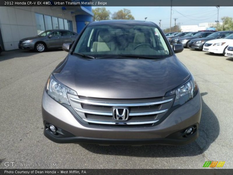Urban Titanium Metallic / Beige 2012 Honda CR-V EX 4WD