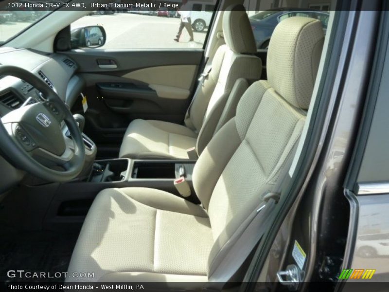 Urban Titanium Metallic / Beige 2012 Honda CR-V EX 4WD