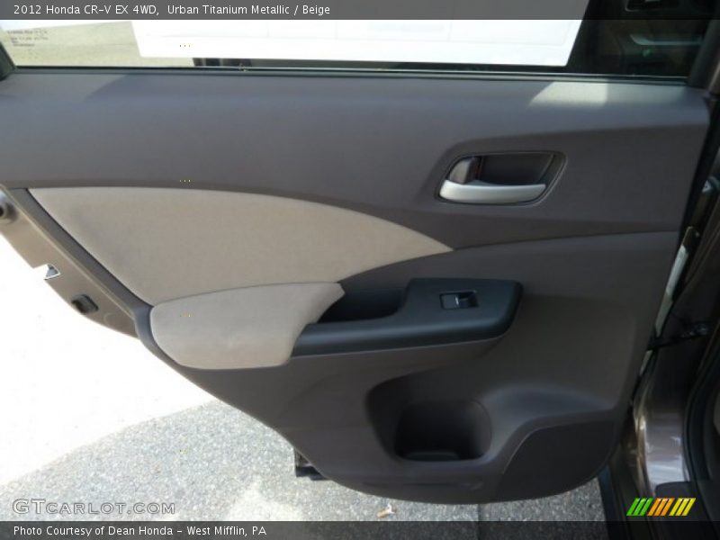 Urban Titanium Metallic / Beige 2012 Honda CR-V EX 4WD