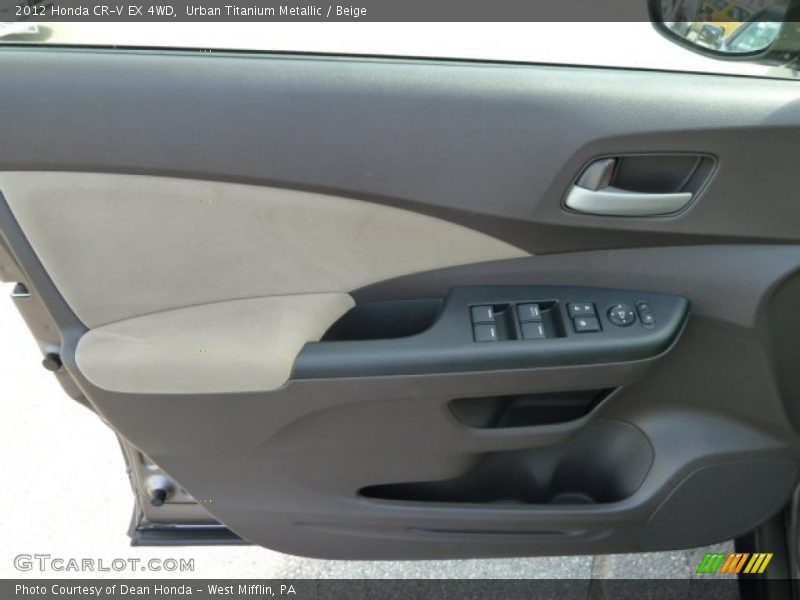 Urban Titanium Metallic / Beige 2012 Honda CR-V EX 4WD