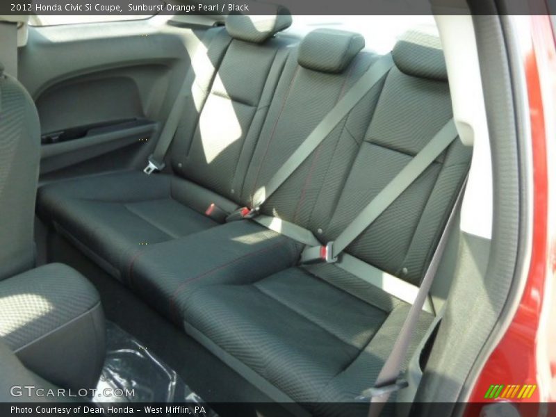 Sunburst Orange Pearl / Black 2012 Honda Civic Si Coupe