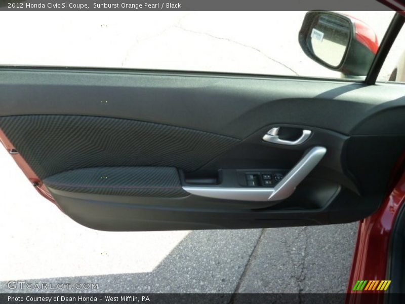Sunburst Orange Pearl / Black 2012 Honda Civic Si Coupe