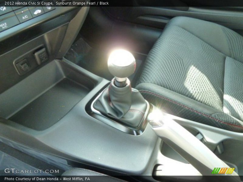 Sunburst Orange Pearl / Black 2012 Honda Civic Si Coupe