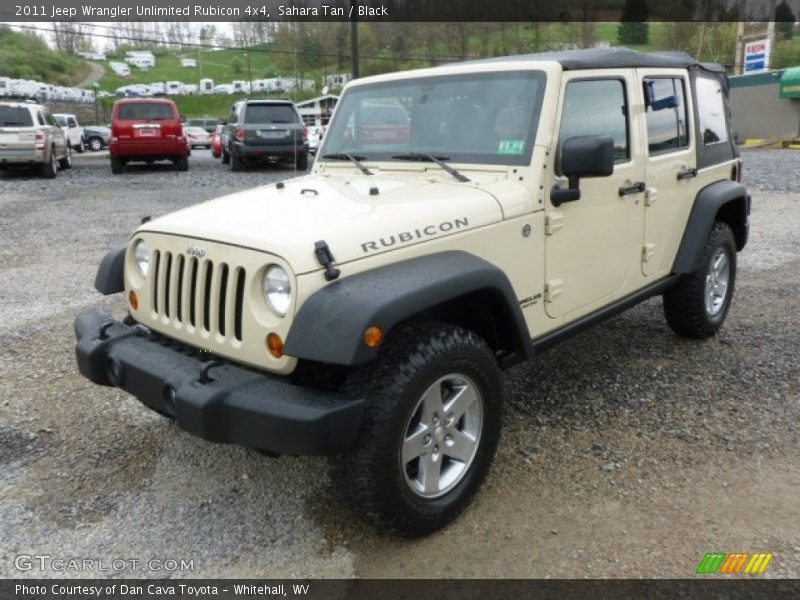 Sahara Tan / Black 2011 Jeep Wrangler Unlimited Rubicon 4x4