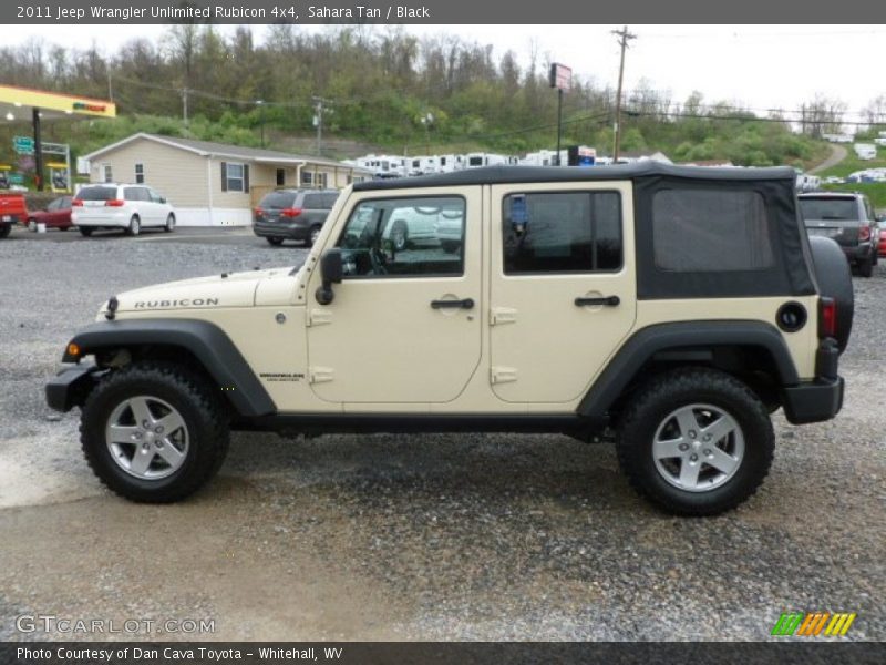 Sahara Tan / Black 2011 Jeep Wrangler Unlimited Rubicon 4x4
