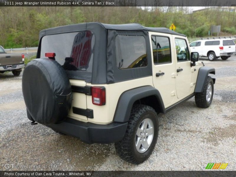 Sahara Tan / Black 2011 Jeep Wrangler Unlimited Rubicon 4x4