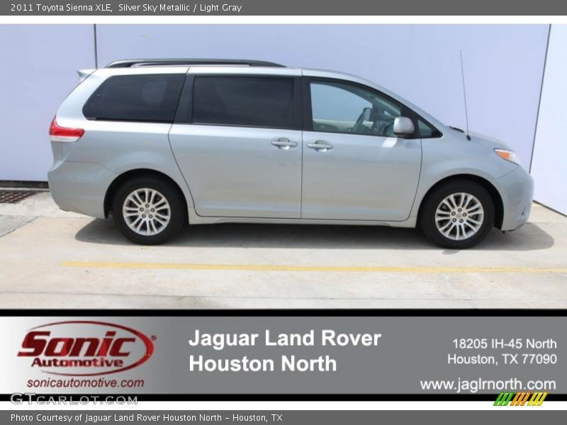 Silver Sky Metallic / Light Gray 2011 Toyota Sienna XLE