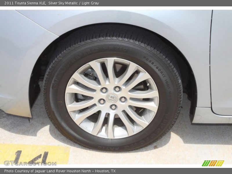 Silver Sky Metallic / Light Gray 2011 Toyota Sienna XLE