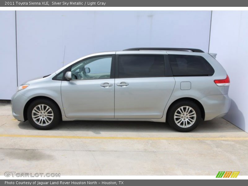 Silver Sky Metallic / Light Gray 2011 Toyota Sienna XLE