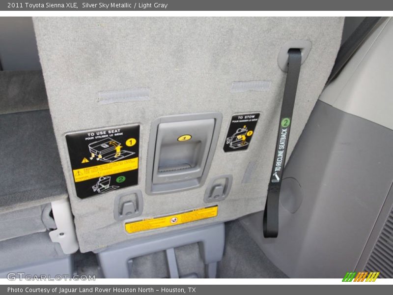 Silver Sky Metallic / Light Gray 2011 Toyota Sienna XLE
