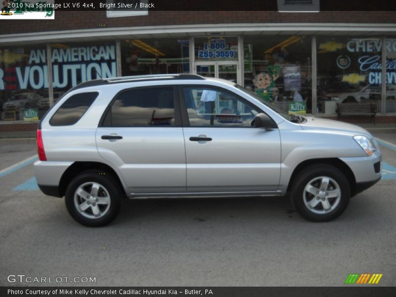 Bright Silver / Black 2010 Kia Sportage LX V6 4x4