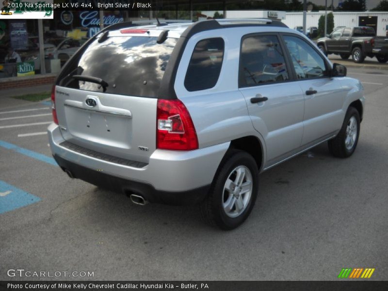 Bright Silver / Black 2010 Kia Sportage LX V6 4x4