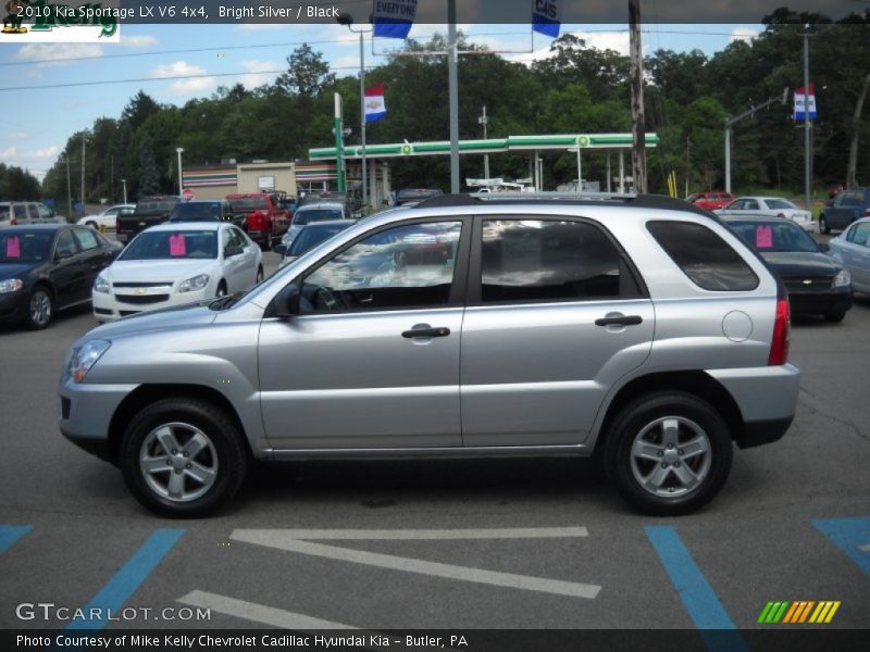 Bright Silver / Black 2010 Kia Sportage LX V6 4x4