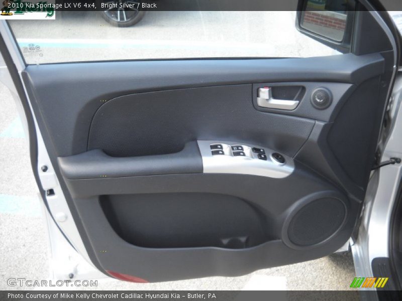 Bright Silver / Black 2010 Kia Sportage LX V6 4x4