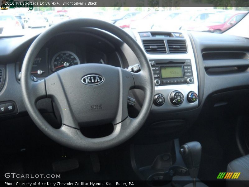 Bright Silver / Black 2010 Kia Sportage LX V6 4x4