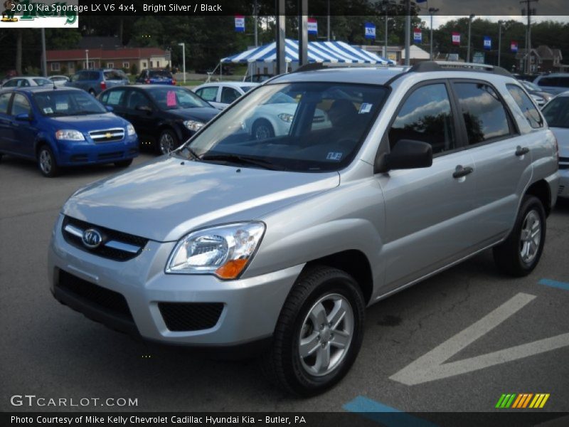 Bright Silver / Black 2010 Kia Sportage LX V6 4x4