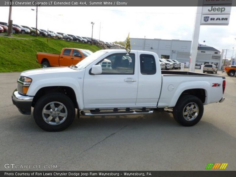 Summit White / Ebony 2010 Chevrolet Colorado LT Extended Cab 4x4