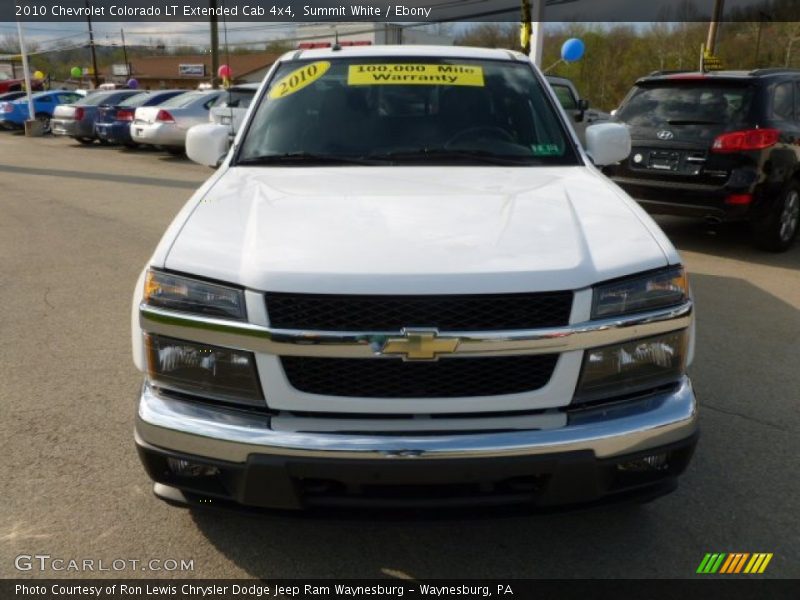 Summit White / Ebony 2010 Chevrolet Colorado LT Extended Cab 4x4