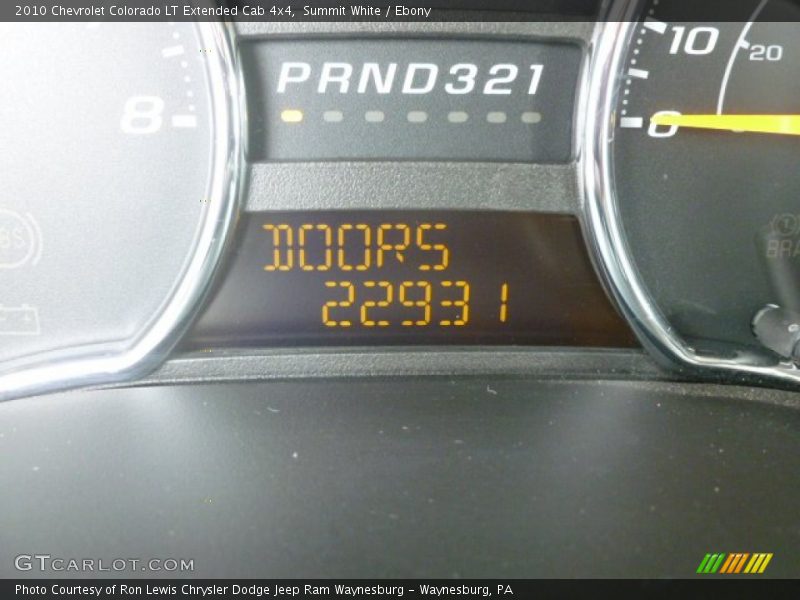 Summit White / Ebony 2010 Chevrolet Colorado LT Extended Cab 4x4