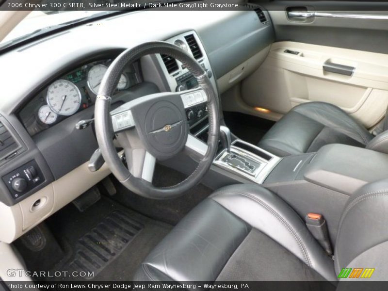 Silver Steel Metallic / Dark Slate Gray/Light Graystone 2006 Chrysler 300 C SRT8