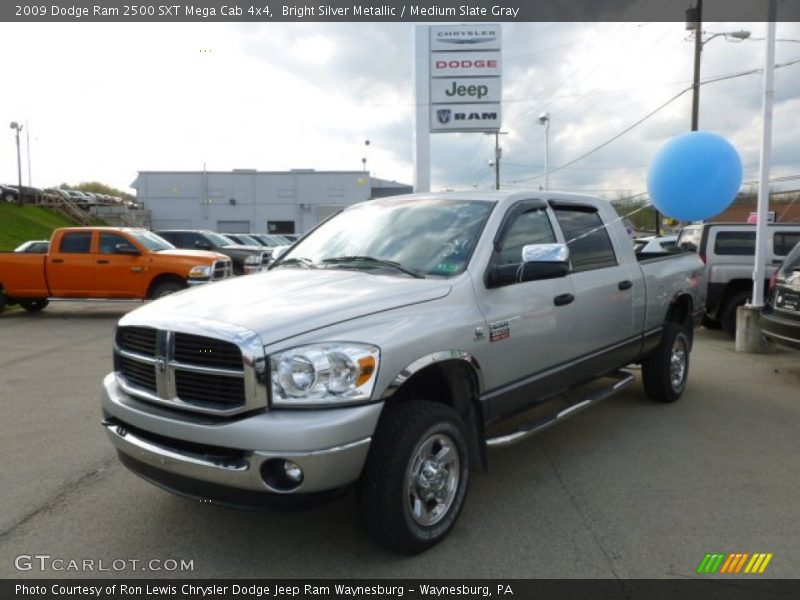 Bright Silver Metallic / Medium Slate Gray 2009 Dodge Ram 2500 SXT Mega Cab 4x4