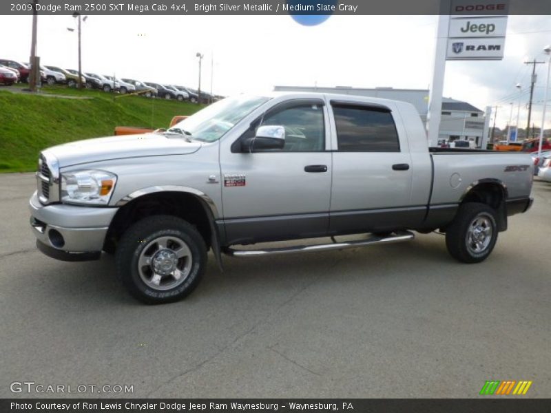 Bright Silver Metallic / Medium Slate Gray 2009 Dodge Ram 2500 SXT Mega Cab 4x4