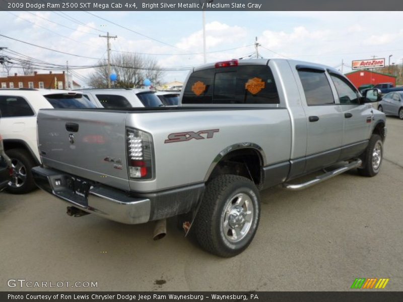 Bright Silver Metallic / Medium Slate Gray 2009 Dodge Ram 2500 SXT Mega Cab 4x4