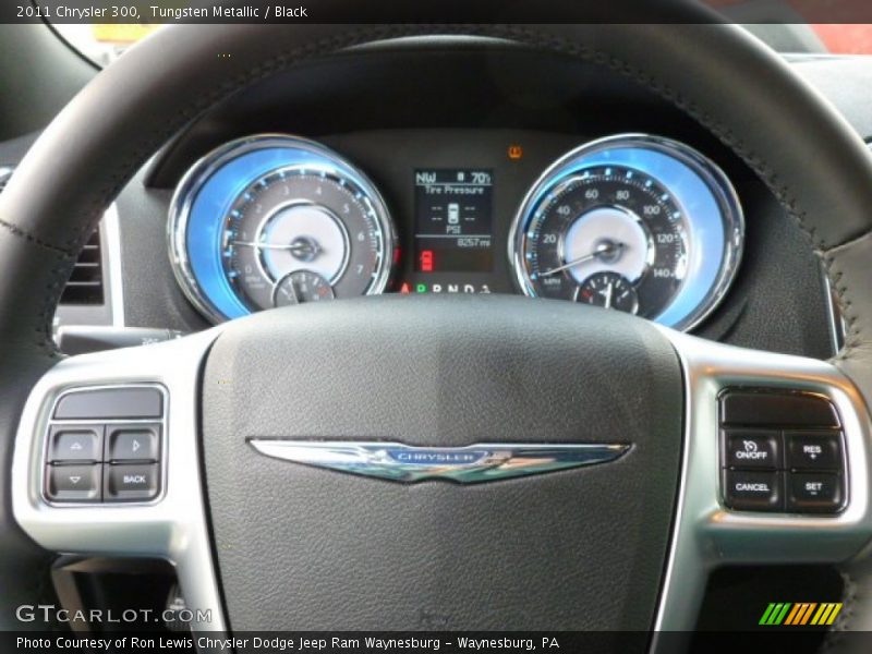 Tungsten Metallic / Black 2011 Chrysler 300