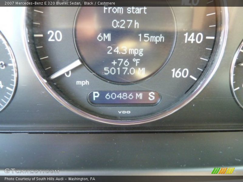 Black / Cashmere 2007 Mercedes-Benz E 320 Bluetec Sedan