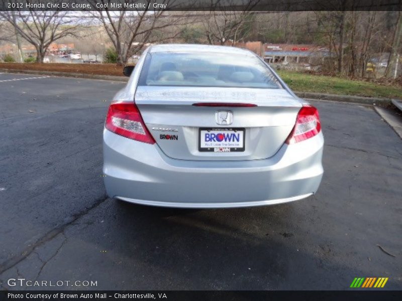 Cool Mist Metallic / Gray 2012 Honda Civic EX Coupe