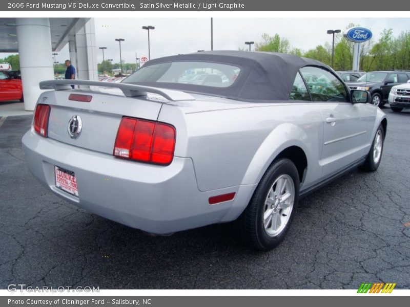 Satin Silver Metallic / Light Graphite 2006 Ford Mustang V6 Deluxe Convertible