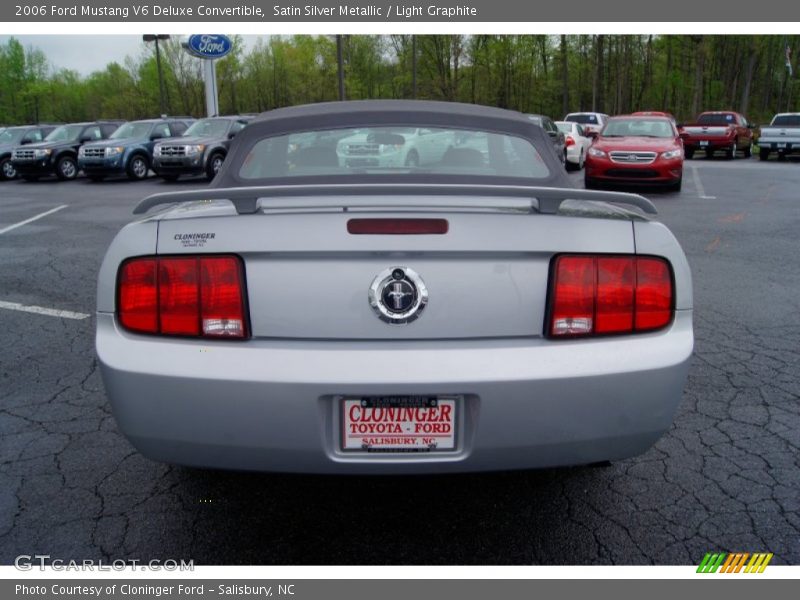 Satin Silver Metallic / Light Graphite 2006 Ford Mustang V6 Deluxe Convertible