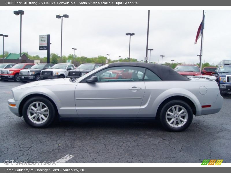 Satin Silver Metallic / Light Graphite 2006 Ford Mustang V6 Deluxe Convertible