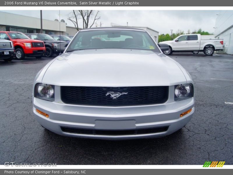Satin Silver Metallic / Light Graphite 2006 Ford Mustang V6 Deluxe Convertible