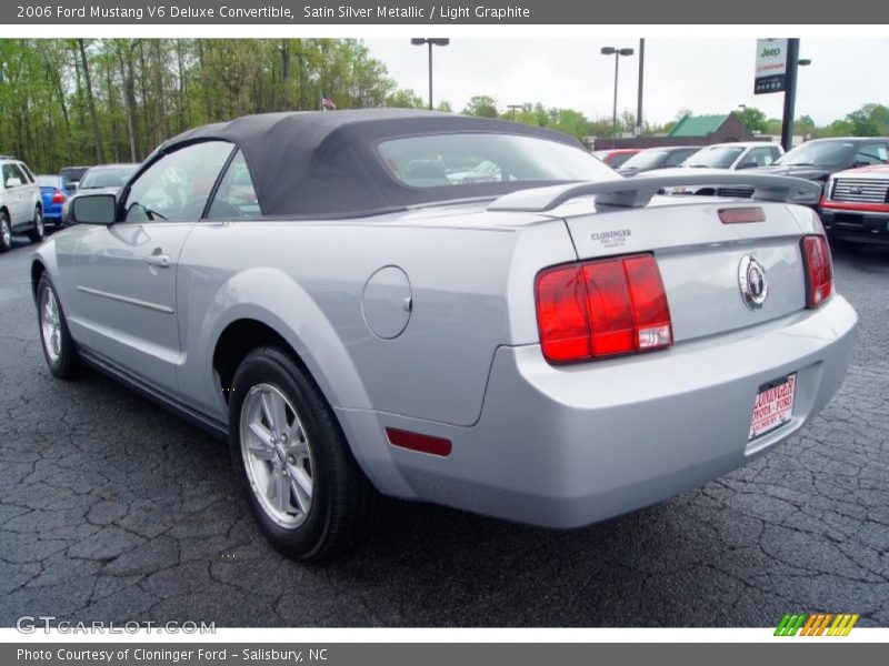 Satin Silver Metallic / Light Graphite 2006 Ford Mustang V6 Deluxe Convertible
