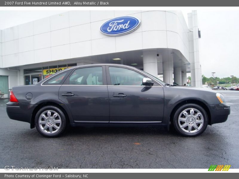 Alloy Metallic / Black 2007 Ford Five Hundred Limited AWD