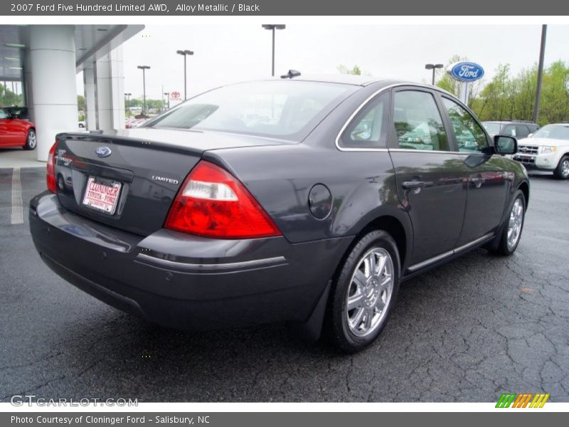 Alloy Metallic / Black 2007 Ford Five Hundred Limited AWD