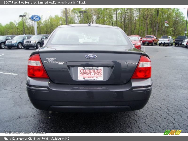 Alloy Metallic / Black 2007 Ford Five Hundred Limited AWD