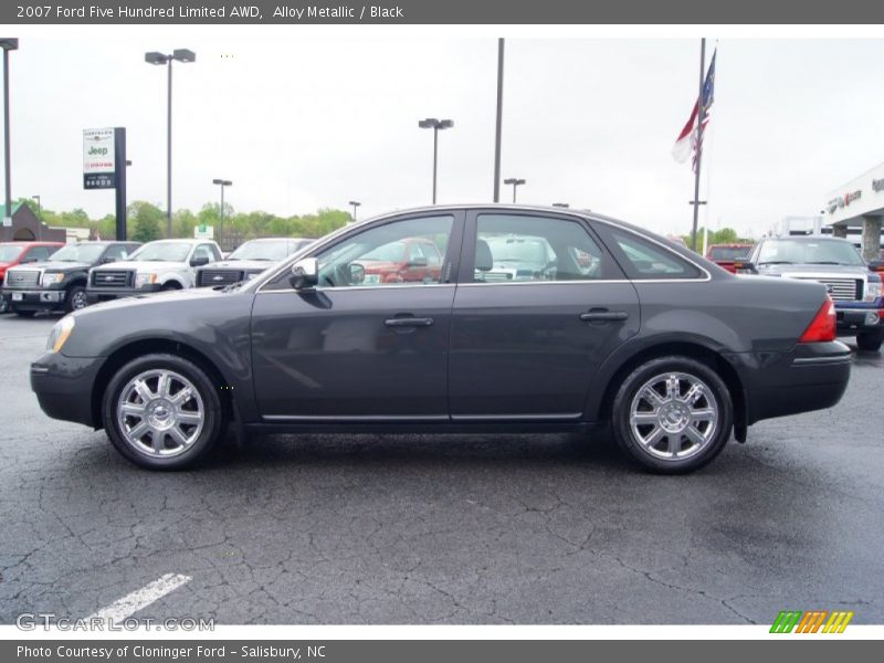 Alloy Metallic / Black 2007 Ford Five Hundred Limited AWD