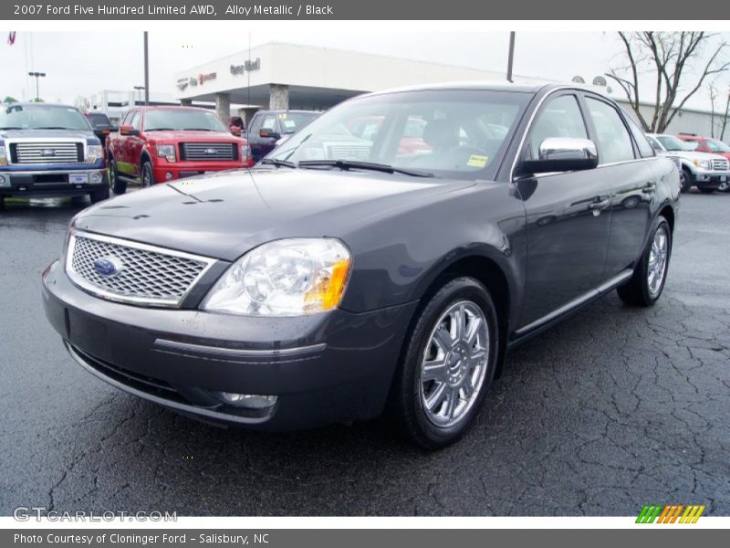 Alloy Metallic / Black 2007 Ford Five Hundred Limited AWD