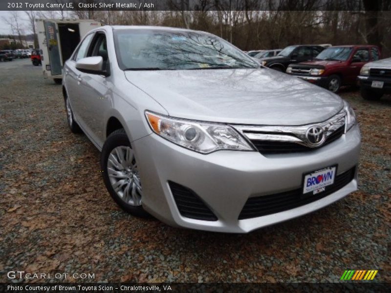 Classic Silver Metallic / Ash 2012 Toyota Camry LE