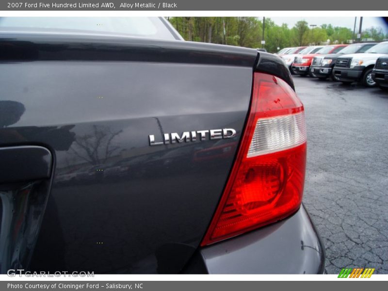 Alloy Metallic / Black 2007 Ford Five Hundred Limited AWD