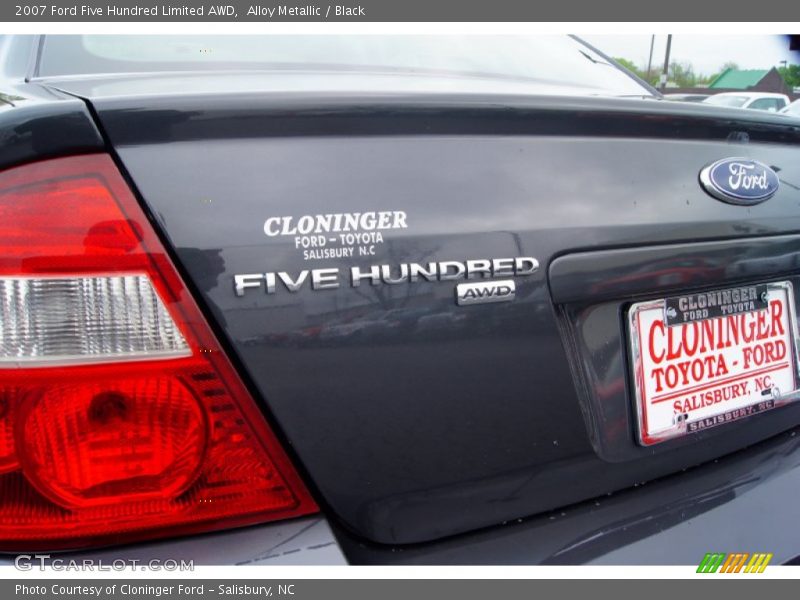 Alloy Metallic / Black 2007 Ford Five Hundred Limited AWD