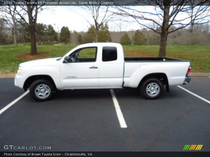 Super White / Graphite 2012 Toyota Tacoma V6 Prerunner Access cab